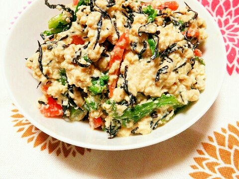 ☺水切り不要でとっても簡単♪芽ひじきの白和え☺